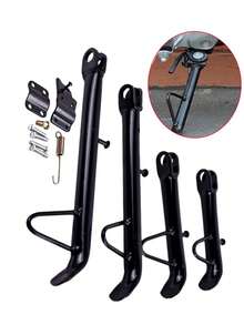 Motorcycle Kickstand Side Stand For ATV Dirt Bike Scooter | Heavy Duty Iron, For Pit Bikes, Off-Road Vehicles, Scooter, E-Bike, Complete Set With Spring & Mounting Screw - Motorcycle Kickstand - View 1