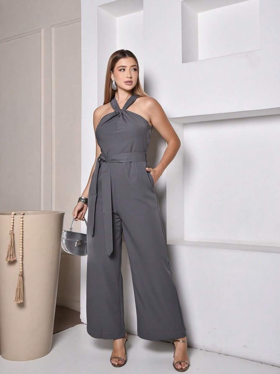 Women Jumpsuits - Gris Oscuro - Ver 1