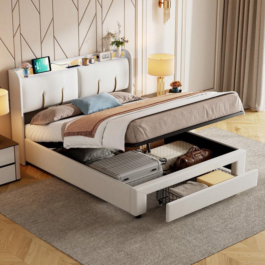 Bed Bases & Foundations - White - View 1
