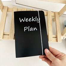 A6 DIY Binder Weekly Plan Cover, 7pcs Zipper Bags, Weekly Sleeves, Journal Collect Book - Multicolor - View 12