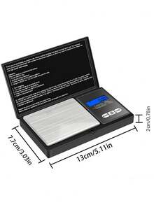 [Best Seller] 100g High Precision Multi-Function Flip Cover Scale, Jewelry Scale, Mini Stainless Steel Scale, Pocket Scale, Portable Pocket Scale, Kitchen Scale, Practical Tool, Kitchen Utensil, Battery Not Included - jewelry scales - View 8