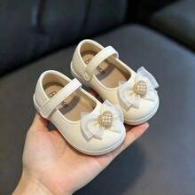 Caweiny Girls Princess Shoes, Cute All-Season Wear, School Style, Soft Sole, Indoor/Outdoor - White - View 6