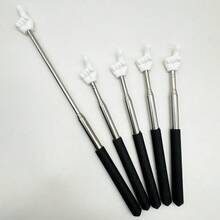 1/2pcs Retractable Teacher Pointer, Extendable Handheld Finger Pointing Stick, Mini Collapsible Classroom Pointer, Suitable For Primary School And Kindergarten Teachers, Classroom Supplies (Black), Back To School - A - View 1