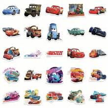 Monogram 50 Buah Stiker Vinyl Tahan Air Berlisensi Disney Cars 2 Desain McQueen Storm untuk Botol, Laptop, Mobil, Ponsel, Hadiah Ulang Tahun - Aneka warna 1 - View 5