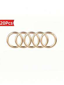 Flat Trigger Spring Snap O-Ring Metal Key Ring Round Buckle Suitable For Keychains, Bags, Wallets Keychain Hook Replacement Ring DIY Handmade Accessories - Spring Ring - View 13