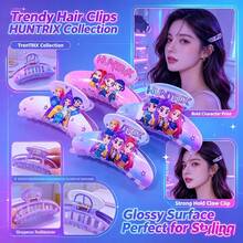 KPop Demon Hunters 3Pcs/1pc K-Pop D-Emon Hunters Theme Decorative Hair Clips, Hunters Series, Printed Rumi, Mira, Zoey Popular Anime Characters, INS Sweet Cool Style, Exquisite Craftsmanship And Excellent Texture, Suitable For Offline Fan Gatherings, Daily Outfits, Atmospheric Photos, Theme Styling, Practical To Wear And Collectible, Premium Commemorative Gift For Idol Fans - Multi-color - View 5
