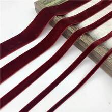 1pc 10/15/20/25/38mm Velvet Ribbon, Christmas, New Year Satin Ribbon, Handmade Wedding Party Decoration Ribbon, For Gift Wrapping, DIY Hair Accessories Bows, Christmas Tree Wreath Decoration Ribbon Bows - View 31