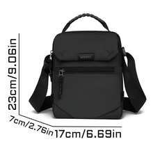 1pc Vertical Multi-Compartment Men's Oxford Cloth Casual Shoulder Crossbody Bag, Perfect Gift For Boyfriend - Crossbody Bag - View 2