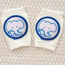 A-Class Pure Cotton Baby Crawling Knee Pads, 3D Embroidered Rabbit Non-Slip Leg Protectors, High Elasticity Breathable Anti-Collision Crawling Pads - 0-3 Years Old - View 17