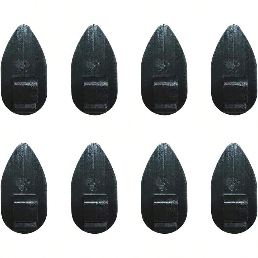 8PCS Car Floor Clips, Non-Slip Carpet Fixers, Automotive Fastener Carpet Clips, Car Floor Retaining Clip Truck, SUV, RV(Black) - A - View 1