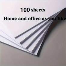 100 Lembar Kertas Cetak dan Fotokopi Putih Ukuran A4, untuk Kantor, Belajar, Menggambar, DIY, Kerajinan, dan Menulis Umum - A4 - View 3