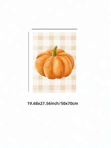 1pc Frameless Cozy Rustic Autumn Pumpkin Halloween Wall Art Dorm Gift - Multi-color - View 14