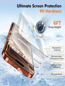 10-Pack 8K Ultra HD Tempered Glass Screen Protectors Compatible With For Iphone 18 Pro Max/17 Pro Max/Fold/17 Pro Air/17E/17/16/15/14/13/12/11/Plus/Mini/Xs Max/X/Xr/7/8/Se Dynamic Island Compatible 9H Hardness Upgrade Edge Protection Scratch Resista - Clear - View 3