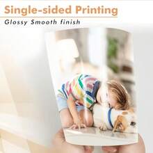 50 Sheets Glossy Photo Paper, A4 230GSM Papers With Inkjet Printer Only Dye Ink, Ideal For Souvenir Photos, A4 Menus, Greeting Cards & Invitations - 50 Sheets - View 5