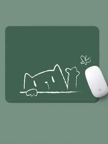 Decorative Mouse Pad With Warm Blessing‑Themed Cartoon Print. Enjoy Nice Wishes Every Day While You Work. Smooth‑Glide Surface For Fluent Mouse Movement. Non‑Slip Rubber Base Keeps Stable On Desk, Great For Home & - Mouse Pad - View 3
