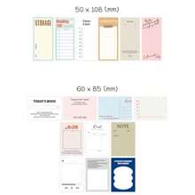 モノライク 今日の記録シールパック 102枚 Today's Record Sticker Pack - バラエティパック 日記 スクラップブック 防水 ファンシーステッカー - 本日の記録 - チェックする 2
