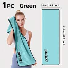 Quick-Dry Sports Towel, Absorbent Fitness Towel, Black & Gold Sports Style Towel, Beach Towel (Neck Towel), Club Towel, Hook Design, Machine Washable, Suitable For Women's Fitness, Yoga, Pilates, Tennis, Running, Swimming, Travel, Sports Sweat Wiping, Gym, Running, Outdoor Activities, - Multicolor - View 8