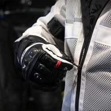 REVIT MOTO Leather Motorcycle Gloves Black White Red Racing Genuine Leather Motorbike Road Racing Team Glove Summer Winter Rider Gloves - Multicolor - View 6