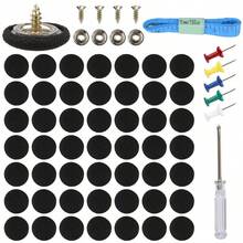 50 Set Car Roof Headliner Repair Kit, Car Ceiling Fabric Repair Kit 202 Pcs Auto Roof Snap Rivets Retainer Nterior Ceiling Cloth Fixing Repair With Installation (Black Grid) - A - View 1