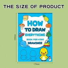 1pc/How To Draw Everything 32 Pages Drawing 10pcs/Book, Kids Step-By-Step Sketch Coloring Activity Book, Early Learning Educational Practice Book, Preschool Art Training Workbook, Parent-Child Interactive Drawing Toy, Stress Relief Creative 3+ - Color Style Randomized - View 5