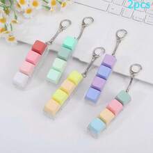 Juguete Fidget Teclado Tapa de Tecla Llavero, Juguete Fidget de Botón, Regalo Anti-Estrés para Pasar el Tiempo para Adultos, Color de Tapa de Tecla Aleatorio - Multicolor - Ver 14