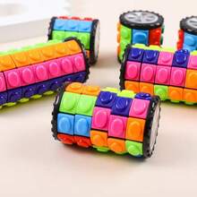 Rotary Corn Cube Slide Puzzle Fidget Toy, Color Matching Rolling Cylinder Stress Relief Brain Teaser Toy For Adults, Anti-Anxiety Focus Educational Desktop Toy, Ideal Back To School Halloween Christmas Party Gift & Gift Bag Filler - Multicolor - View 2
