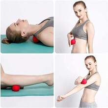 Massage Ball, Suitable For Muscle Soreness, Shoulder, Neck, Back, Feet, Body, Deep Tissue, Trigger Points, Muscle Knots, Yoga And Myofascial Release (Red) - A - View 5