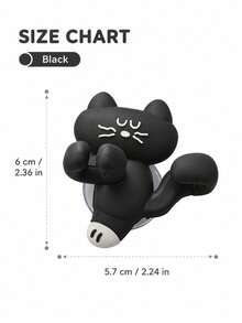 A Cute Cat-Shaped Bathroom Toothbrush Holder, Wall-Mounted Storage Rack, Data Cable Organizer, Multi-Functional Storage Shelf, No-Drill Adhesive Mounting, Suitable For Bathroom Walls, Bedroom Storage, University Dormitories, And As A Christmas Gift. - Multicolor - View 7
