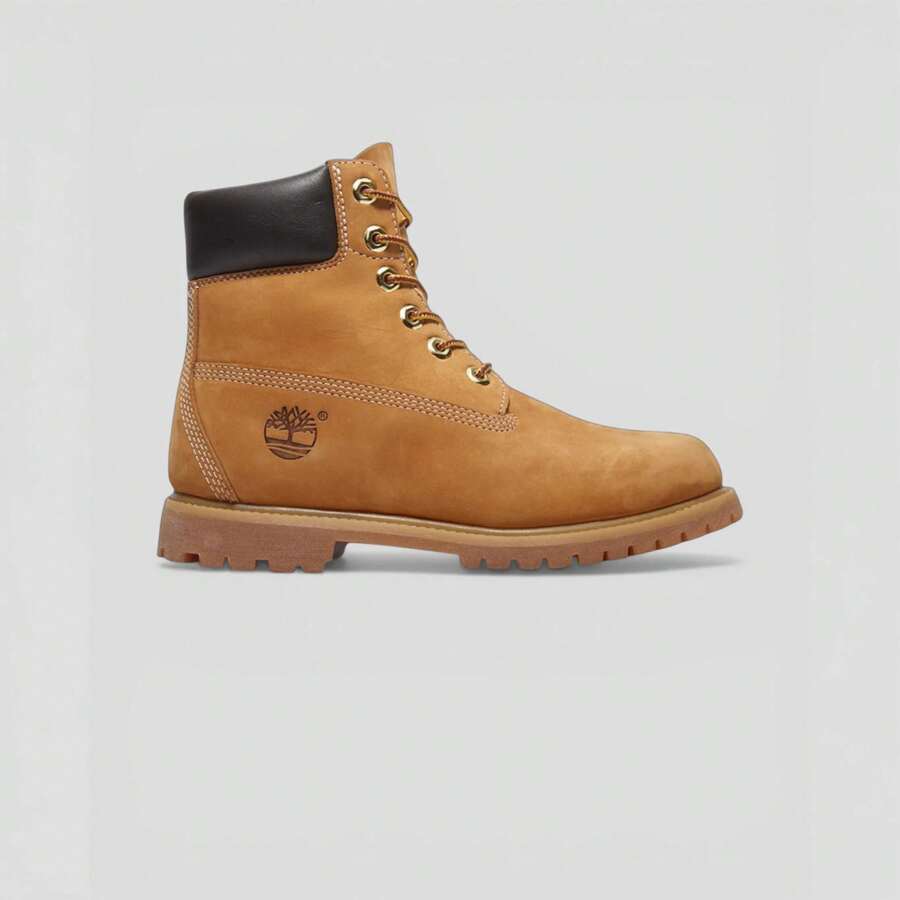 Timberland حذاء تيمبرلاند 6 بوصة برباط مقاوم للماء الممتاز 'القمح' (نسائي) - أبيض - مشاهدة 1