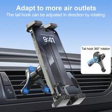LRBH Car Air Vent Tablet Holder GPS Car Mount, Universal Tablet Stand Car Mount Compatible With 7" - 12.9" Tablets Pro Mini Air 2 Galaxy Tab And 4" - 7"Folding Screen/Straight Panel Phone Universal Holder - View 11