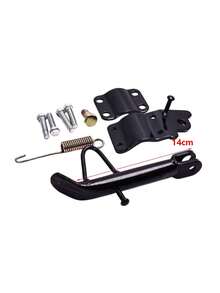 Motorcycle Kickstand Side Stand For ATV Dirt Bike Scooter | Heavy Duty Iron, For Pit Bikes, Off-Road Vehicles, Scooter, E-Bike, Complete Set With Spring & Mounting Screw - Motorcycle Kickstand - View 9