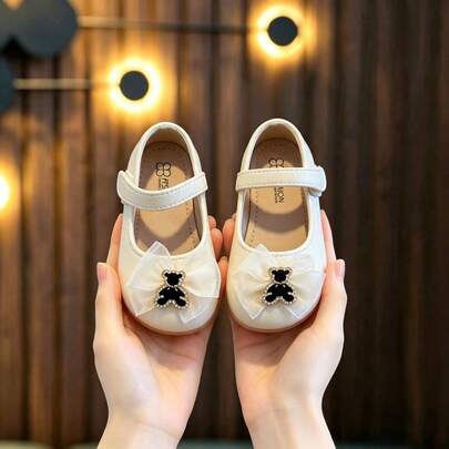 Caweiny Princess Shoes For Girls, Cute All-Season Casual Wear, School Style, Soft Sole, Indoor And Outdoor