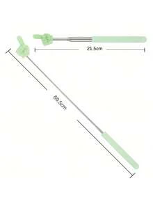 1/2pcs Macaron Telescopic Finger Pointer, Sponge Grip Extendable Teaching Stick, Book Page Knowledge Point Indicator Rod, Stainless Steel Telescopic Pole With Adjustable Length, Soft Rubber Gesture Tip For Books And Paper, Suitable For School Classroom Text Reading, Christmas Holiday Picture Book Guidance, Halloween Theme Storytelling, Short Video Promotion - Multi-color - View 9