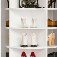 Rotating Shoe Rack Tower, Spinning Storage Rack, Standing 360° Revolving Shoe Organizer - 7 Floors, With the Ground Floor Raised Up - View 10