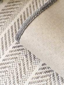 1pc Faux Linen Sofa Cushion, Curved Edge Design, Pet-Friendly All-Season Non-Slip Protective Cushion, Suitable For 1-4 Seater Sofa Protection And Decoration, Old Sofa Refurbishment - Grey - View 8