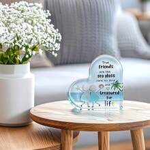 1pc Acrylic Decor Friend Gift, Friendship Gift For Your Best Friend, Soul Sister And Female Partner, Uplifting Gift, Creative Birthday Gift And Cherished Appreciation Token - 1PC - View 3