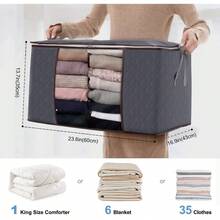 Fabric Storage - Red and White - View 6