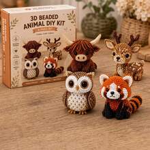 1 Set Exquisite DIY Animal Beaded Kit, Cute 3D Animal Beaded Handmade Set, Creative DIY Handmade Jewelry Art Craft Kit, Suitable For Adults, Applicable For Home Decor, Desktop Decor, Handmade Creation, Creative Handmade Gifts And Seasonal Display - Multiple Styles - View 13