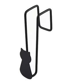 1pc Metal Hook, Creative, No Drilling, No Adhesive Key Bag Hook, Cartoon Cat, Door Back Coat Hook Hat Hook - Multicolor - View 9