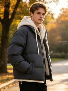 Men Down Coats - Grey - View 4