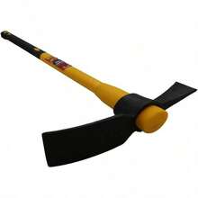 Heavy Duty Lb Pick Grubbing Mattock Steel+Fibreglass Handle Shaft - Grey Head - View 1