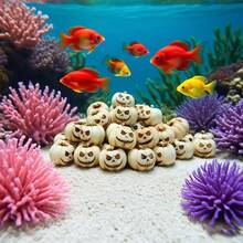 20PCS/5pcs Halloween Mini Pumpkins, Gothic Pumpkin Heads, Outdoor Garden Potted Plant Decoration Ground Cover Mini Pumpkins, White Pumpkins, Garden Micro Landscape Path Decoration, Fish Tank Halloween Scene Arrangement - Multiple Styles - View 6