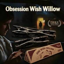 2pcs One Wish Willow Wish Wand Decor, Vintage Creative Magic Prank Prop, Kraft Paper Packaging Wish Wand, Suitable For Party Decoration, Holiday Gift, Themed Photography - A - View 2