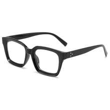 1 Pair Women's Leopard Print Bohemian Style Square Large Frame Transparent Glasses, Suitable For All Seasons - Multicolor - View 12
