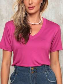 DELLAMARCA Women T-Shirts - Red Violet - View 4