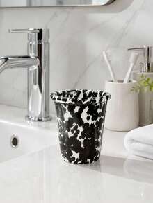 Splatter Dot Ceramic Cup, Multi-Functional Bathroom Mouthwash Cup, Ceramic Toothbrush Holder Cup, Suitable For Vanity, Home Decor Gift - Splatter Paint Cup - View 3