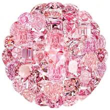 50 Pcs Transparent Pink Diamond Gem Stickers Decals For Phone Case, Cup, And Luggage - 50 PCS - View 2