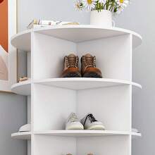 Rotating Shoe Rack Tower, Spinning Storage Rack, Standing 360° Revolving Shoe Organizer - 8 Floors, Circular Shape - View 8