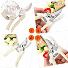 Garden Pruning Shears - Made Of High-Quality Stainless Steel - Easy To Operate - Specifically Designed For Pruning Thick Branches Of Fruit Trees (Available In Two Sizes And Two Colors) - Garden Shears - View 4