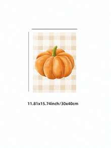 1pc Frameless Cozy Rustic Autumn Pumpkin Halloween Wall Art Dorm Gift - Multi-color - View 13